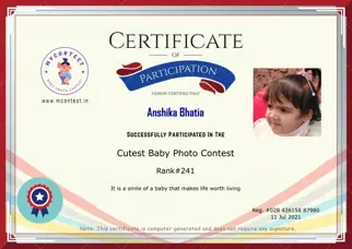 Certificate Preview