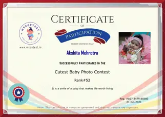 Certificate Preview