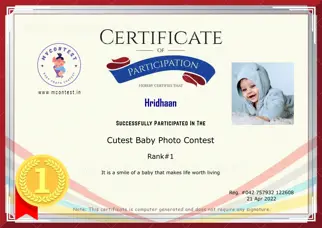 Certificate Preview