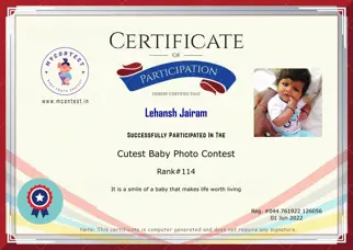 Certificate Preview