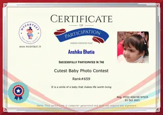 Certificate Preview