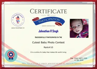 Certificate Preview