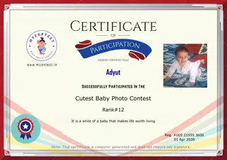Certificate Preview