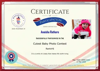 Certificate Preview