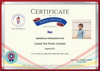 Certificate Preview