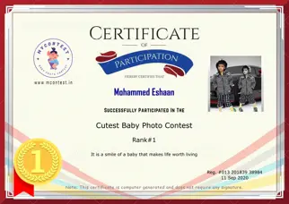 Certificate Preview