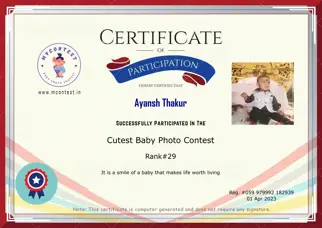 Certificate Preview