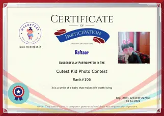 Certificate Preview