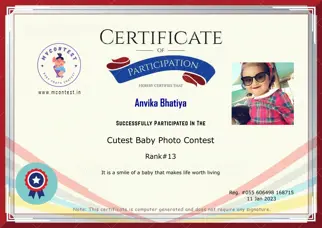 Certificate Preview