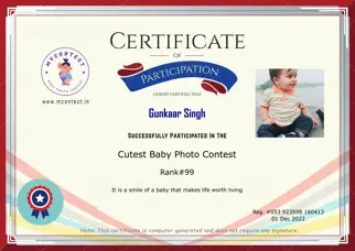 Certificate Preview