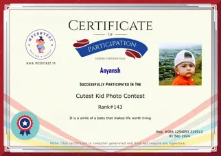 Certificate Preview