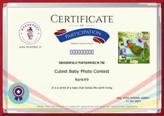 Certificate Preview