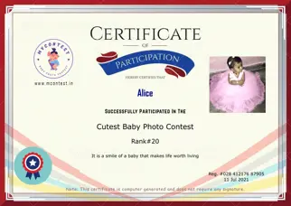 Certificate Preview