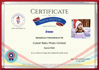 Certificate Preview
