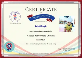 Certificate Preview