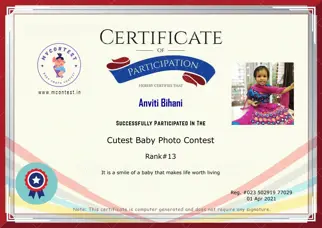 Certificate Preview