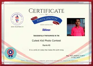 Certificate Preview