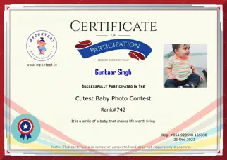 Certificate Preview