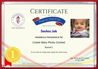 Certificate Preview