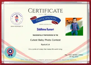 Certificate Preview