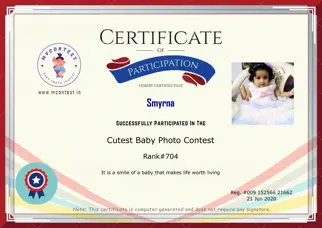 Certificate Preview