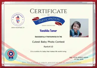Certificate Preview